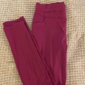 Purply/pink jeggings in a size medium